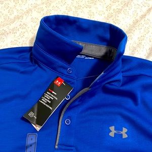 Brand new Under Armour heat gear blue polo
